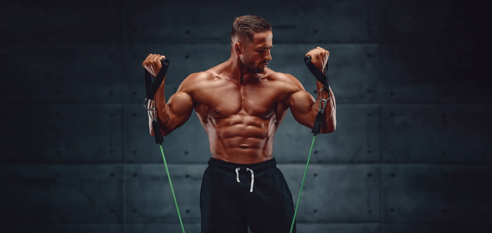 Rewind Miami Muscular Man Resistance Band Workout